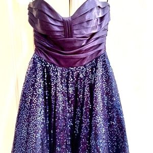 Betsey Johnson Evening Strapless Sparkle Dress